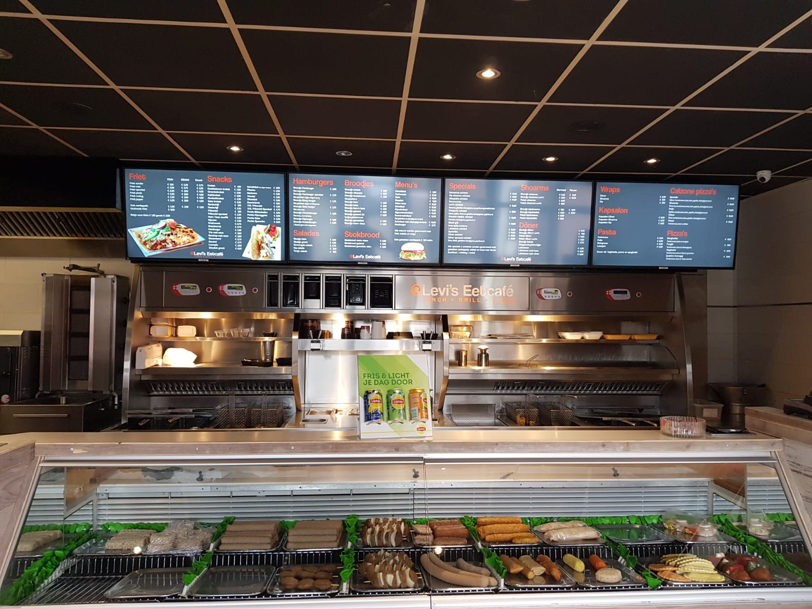 Digitale menuborden Snackbar