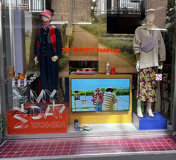 Narrowcasting scherm retail