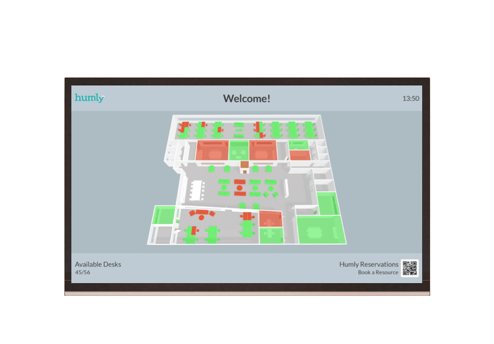 Office Booking Plattegrond