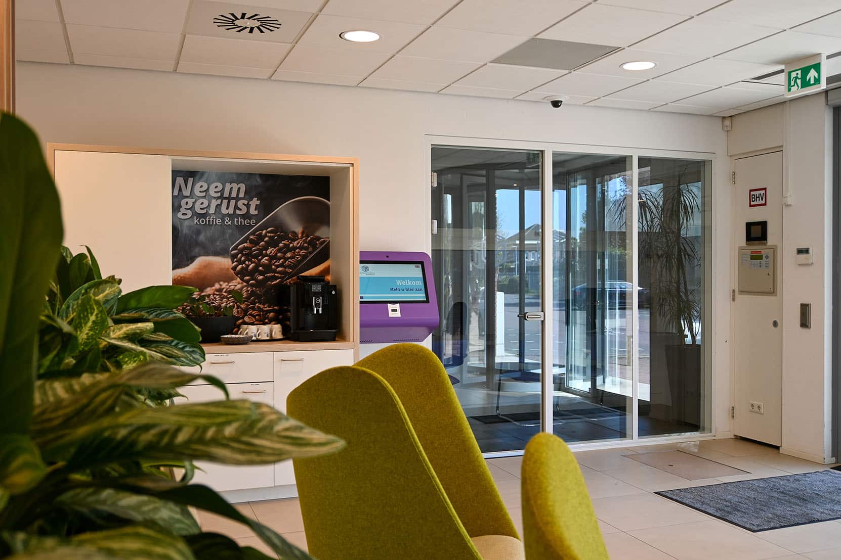 Digitale receptie integratie met aanmeldzuil