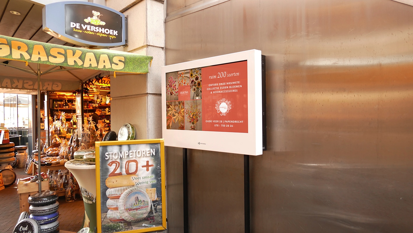 Narrowcasting software voor winkelcentrum