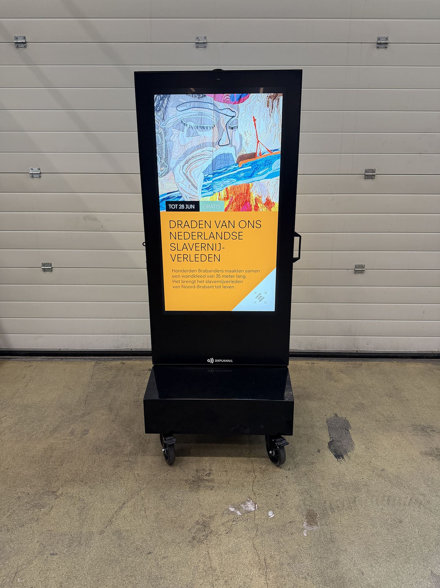 digitaal stoepbord fleur mobile