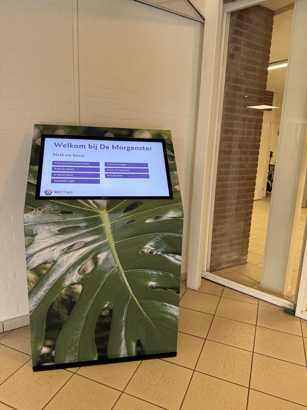 Digitale receptie oplossing bij WelThuis