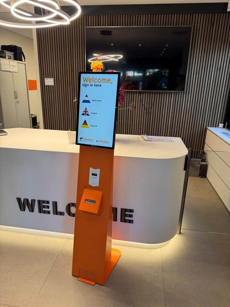 bezoekersregistratie en avg dankzij aanmeldzuil